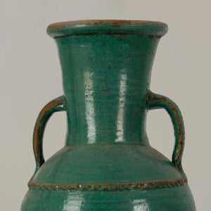 Fes green vase container from North Africa