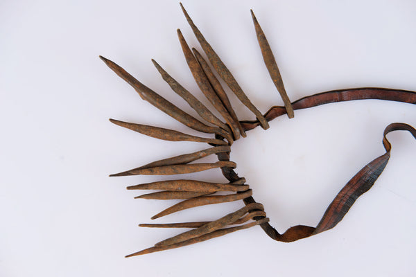 Tribal Metal Nail Necklace from North Africa